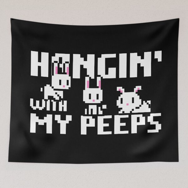 Item preview, "Happy Easter 2026 – Hangin' with My Peeps, Cute Pixel Bunnies & Fun Bunny Vibes" designed and sold by artworkathome.