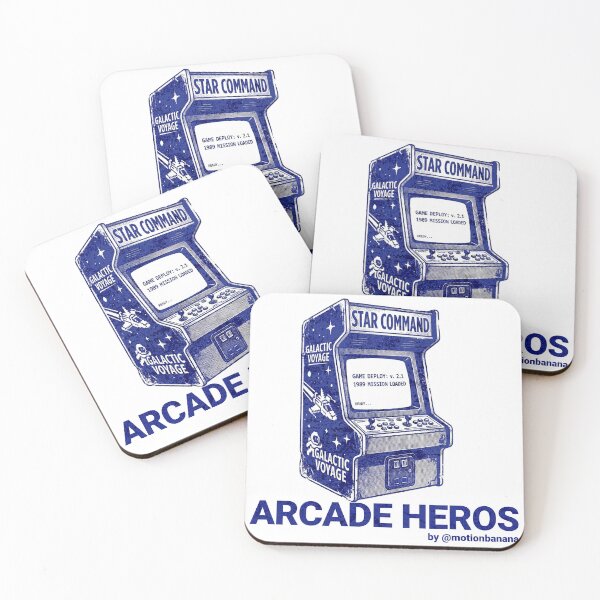 Item preview, Retro Arcade Machine Galactic Voyage 80s Gaming Hero  designed and sold by MotionBanana Art.