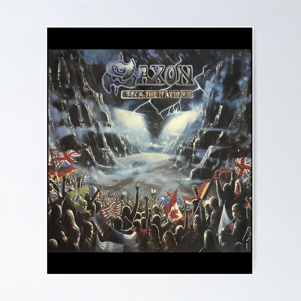 Item preview, Saxon - Rock The Nations Album 1986 designed and sold by AnontGraphicLab.