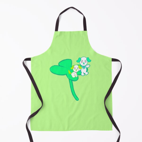 Item preview, KawaiiDOGGOS - Lucky & Clover ”giant four-leaf clover” print designed and sold by KawaiiDOGGOS(byL) & More.