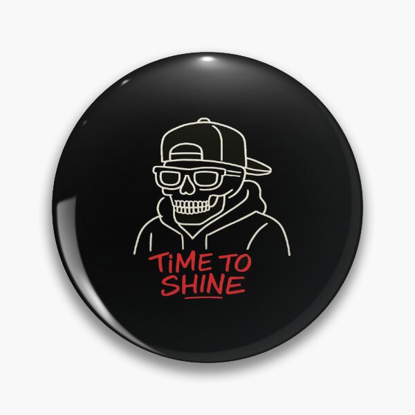 Item preview, Time to Shine Skull – Urban Streetwear Graphic for Confidence & Bold Style designed and sold by Bright Nest Studio.