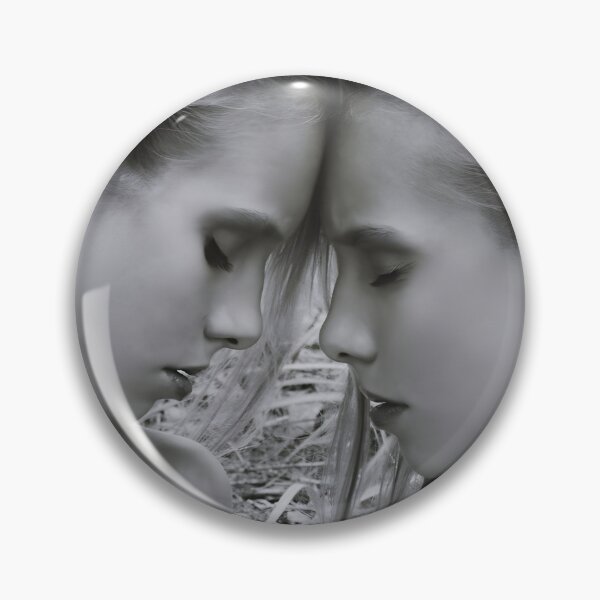 Item preview, Twin Sisters Portrait in Nature Black and White designed and sold by VirraOlla.