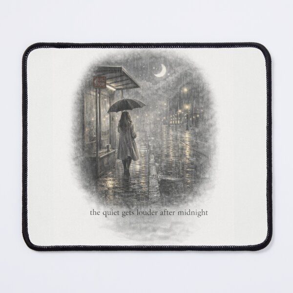 Item preview, The Quiet Gets Louder After Midnight designed and sold by ByKubraArt.