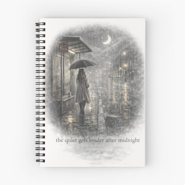 Item preview, The Quiet Gets Louder After Midnight designed and sold by ByKubraArt.