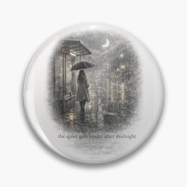 Item preview, The Quiet Gets Louder After Midnight designed and sold by ByKubraArt.
