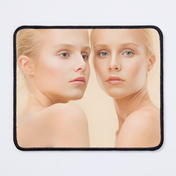Item preview, Elegant Twins Beauty Portrait Close-Up Skin designed and sold by VirraOlla.
