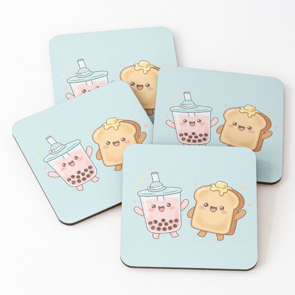Artikelvorschau, Süße Freunde für Bubble Tea Buttertoast entworfen und verkauft von naragon4289.