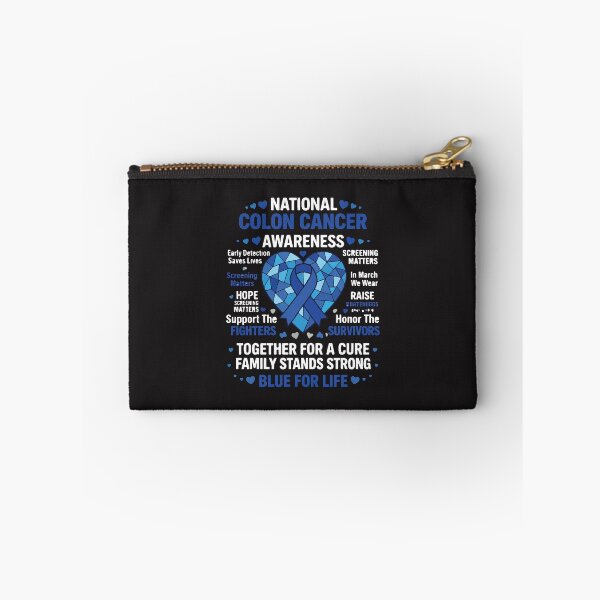 Item preview, National Colon Cancer Awareness Blue Ribbon Colorectal Cancer Support March Awareness designed and sold by kiralynstration.