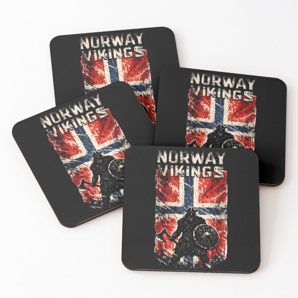 Item preview, Norway Vikings – Viking Warrior Norway Flag Distressed Norse Design designed and sold by R3X .