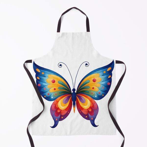 Item preview, Rainbow Watercolor Butterfly - Vibrant Fantasy Insect Art Print designed and sold by DesignArtist.ia.