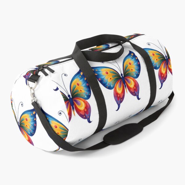 Item preview, Rainbow Watercolor Butterfly - Vibrant Fantasy Insect Art Print designed and sold by DesignArtist.ia.