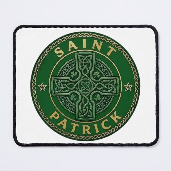 Item preview, Saint Patrick Celtic Cross Irish Knotwork Design designed and sold by MuggyandMo.