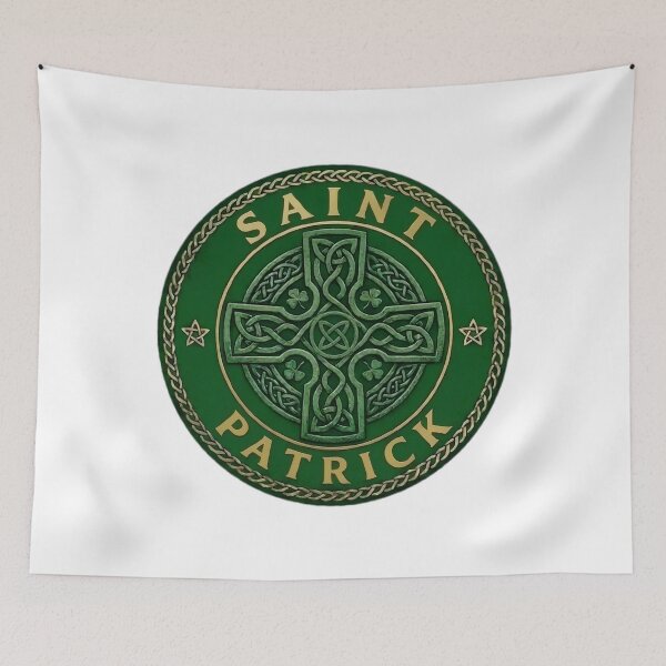 Item preview, Saint Patrick Celtic Cross Irish Knotwork Design designed and sold by MuggyandMo.