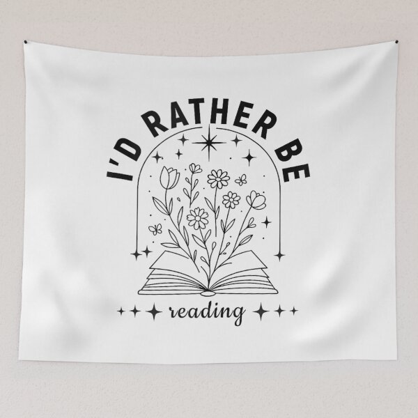 Item preview, I'd Rather Be Reading Book Lover Floral Magic Reading Design designed and sold by Aladino Tamayo.