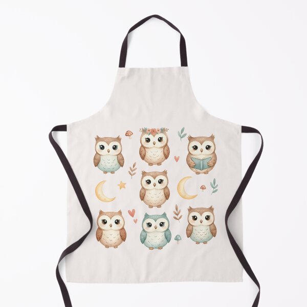 Item preview, Cute Watercolor Owl Collection designed and sold by naragon4289.