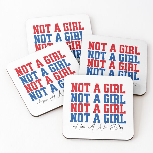 Item preview, Not A Girl Funny Statement Typography  designed and sold by CeliaZnx.