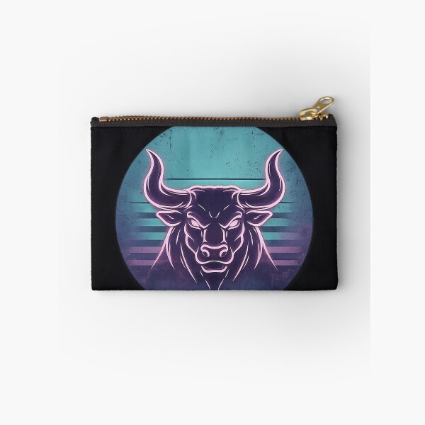 Item preview, Taurus Zodiac Sign Retro Neon Bull — Astrology Gift for Taurus Season designed and sold by DPSz.