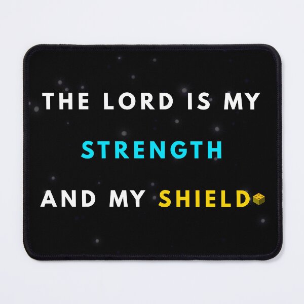 Item preview, The Lord is My Strength and Shield Space Aesthetic Typography designed and sold by MSDesignHaus.