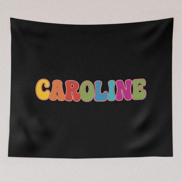 Item preview, ❤️ Caroline Personalized Name Wavy Retro Shirt, Coffee Mug, Sticker Gift designed and sold by HelixPedia.