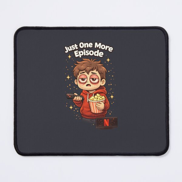 Item preview, Just One More Episode Funny Binge Watching Meme Cartoon | Tired Netflix Night Owl Design designed and sold by MimiSabu.