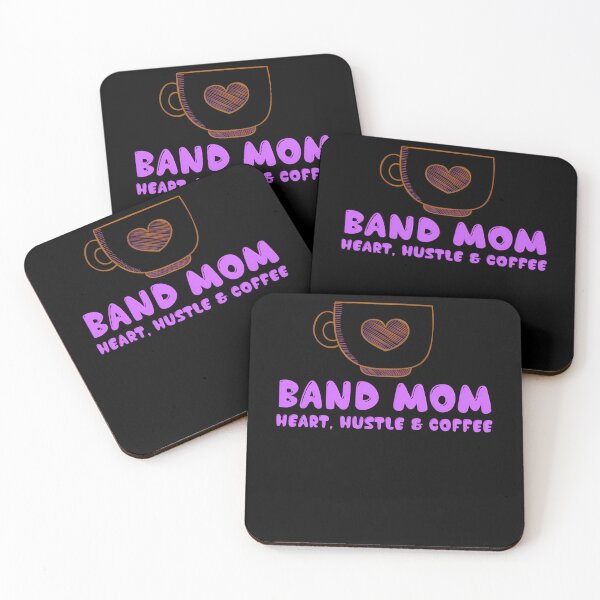 Item preview, Band Mom - Heart, Hustle and Coffee  designed and sold by ewordshop.