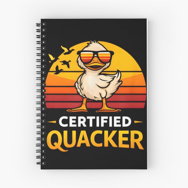 Item preview, Certified Quacker Funny Duck Meme Vintage Sunset Humor Design designed and sold by SuziLope.