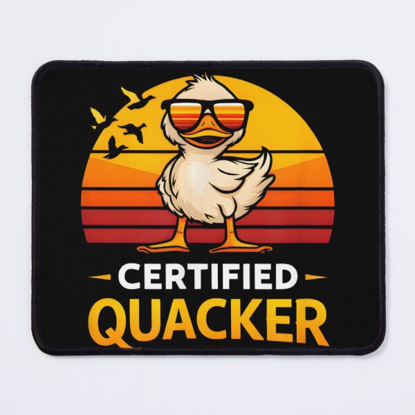 Item preview, Certified Quacker Funny Duck Meme Vintage Sunset Humor Design designed and sold by SuziLope.