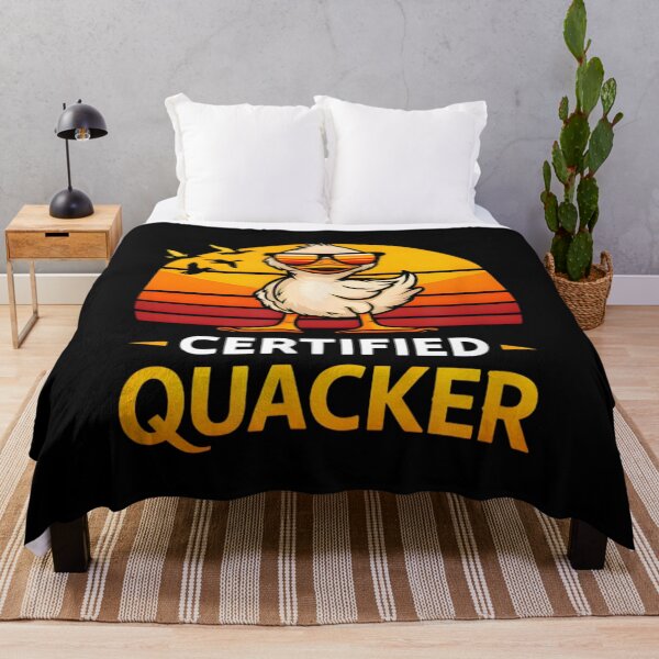 Item preview, Certified Quacker Funny Duck Meme Vintage Sunset Humor Design designed and sold by SuziLope.
