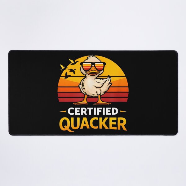 Item preview, Certified Quacker Funny Duck Meme Vintage Sunset Humor Design designed and sold by SuziLope.