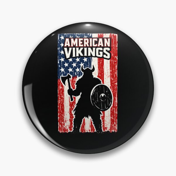 Item preview, American Vikings – Viking Warrior USA Flag Distressed Nordic Design designed and sold by R3XFORGE.