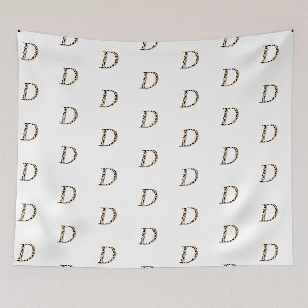 Item preview, Letter D with leopard pattern designed and sold by LilasStyle.
