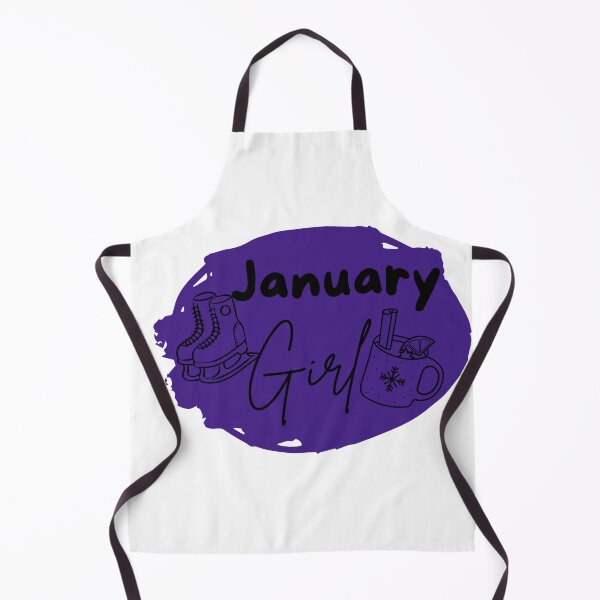 Artikelvorschau, January Girl Design with winter icons entworfen und verkauft von LilasStyle.