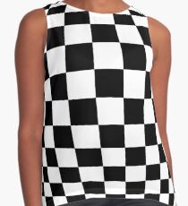 #black, #white, #chess, #checkered, #pattern, #flag, #board, #abstract, #chessboard, #checker, #square, #floor Contrast Tank