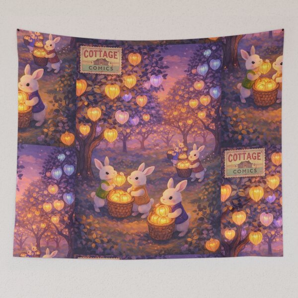 Item preview, The Lantern-Fruit Grove - Whimsical Cottagecore designed and sold by bapupa.