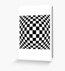 #black, #white, #chess, #checkered, #pattern, #flag, #board, #abstract, #chessboard, #checker, #square, #floor Greeting Card