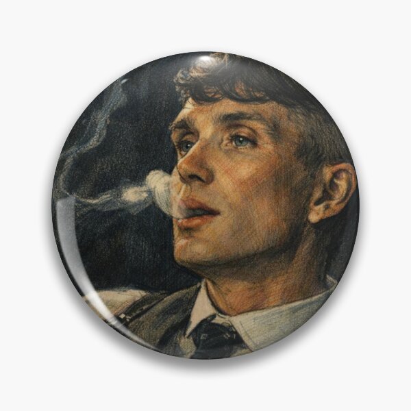 Item preview, Thomas Shelby Fan Art – Smoking Pencil Sketch (Peaky Blinders Inspired Dark) designed and sold by FoundryHouse.