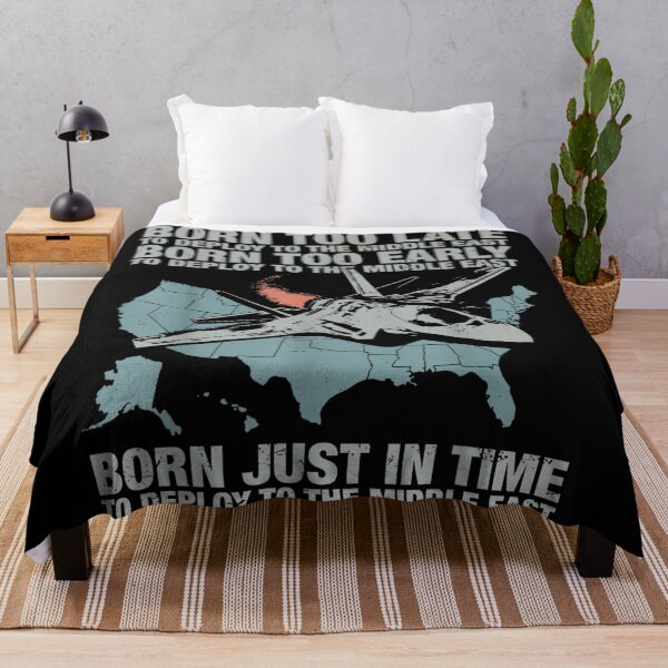 Item preview, Born Just In Time To Deploy Middle East Fighter Jet Military Design designed and sold by PhocoNibict.