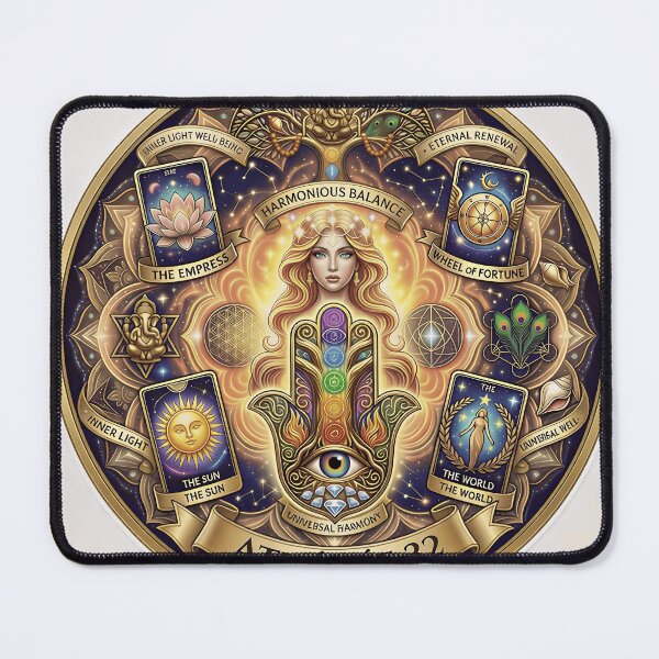 Item preview, Celestial Hamsa Chakra Divine Balance Mandala designed and sold by athenee32.