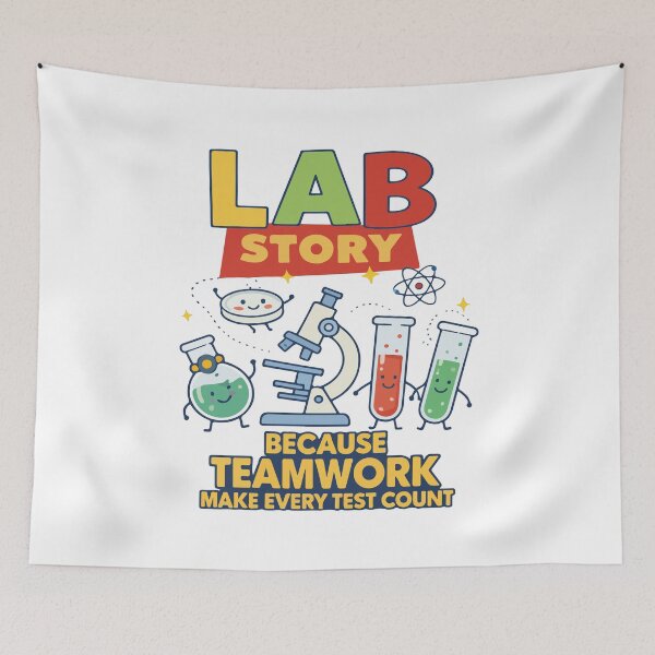 Item preview, Lab Story Teamwork Makes Every Test Count Medical Laboratory Science designed and sold by kiralynstration.