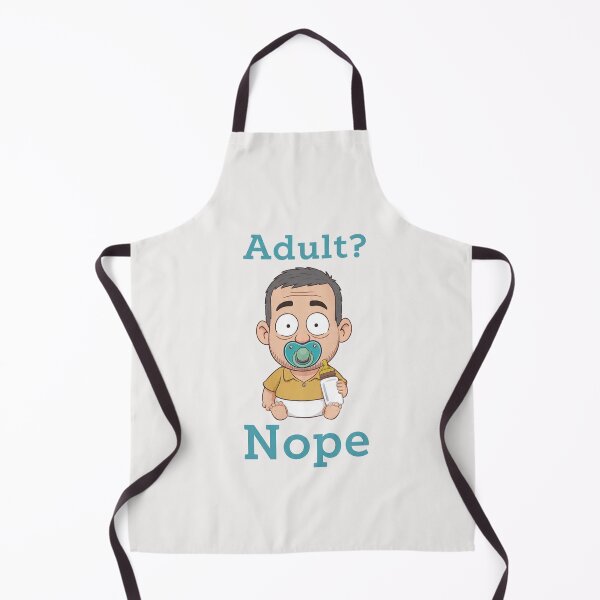 Item preview, Adult Baby Nope Funny Man Child Pacifier designed and sold by PixelQ.