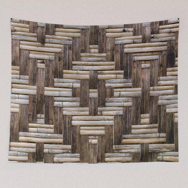 Item preview, Rustic Woven Bamboo Wall Pattern Background designed and sold by LRPhotoart.