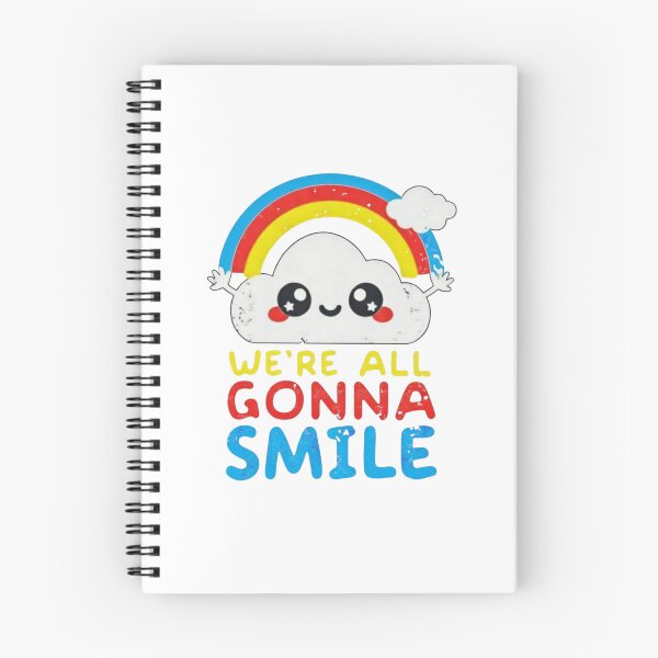 Item preview, We're All Gonna Smile - Cute Star and Rainbow - Positive Quote designed and sold by HBDStudio.