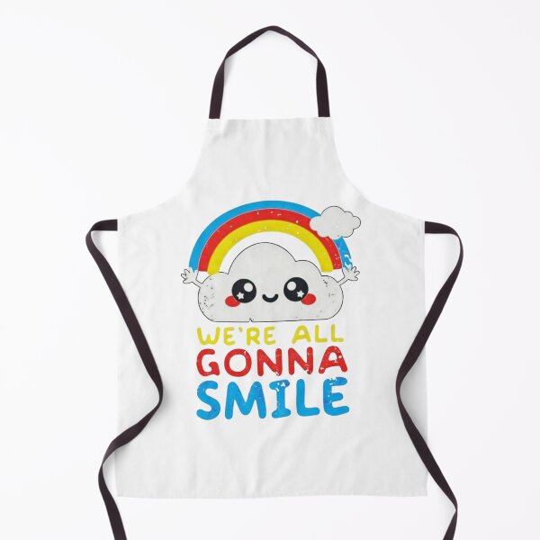 Item preview, We're All Gonna Smile - Cute Star and Rainbow - Positive Quote designed and sold by HBDStudio.