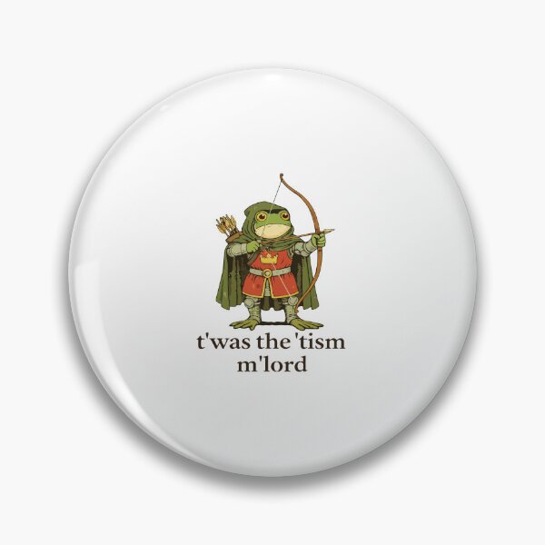 Item preview, Twas The Tism Mlord Funny Medieval Frog Archer Meme Fantasy Frog designed and sold by kiralynstration.