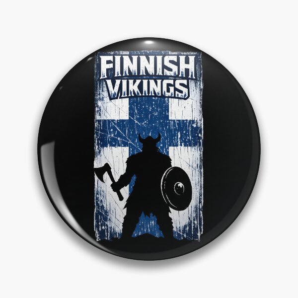 Item preview, Finnish Vikings – Viking Warrior Finland Flag Distressed Nordic Design designed and sold by R3XFORGE.