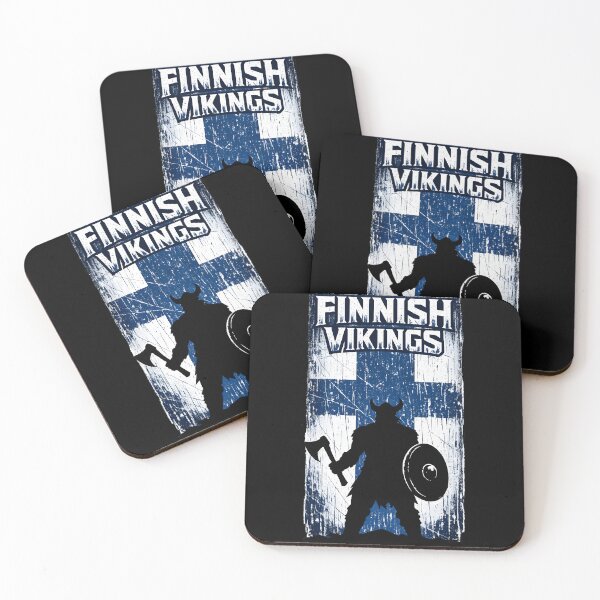Item preview, Finnish Vikings – Viking Warrior Finland Flag Distressed Nordic Design designed and sold by R3XFORGE.