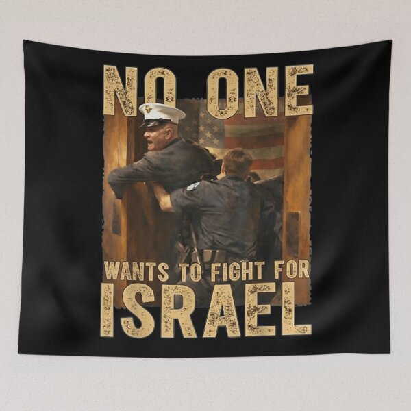 Item preview, No One Wants To Fight For Israel Military Political Statement Graphic designed and sold by PhocoNibict.