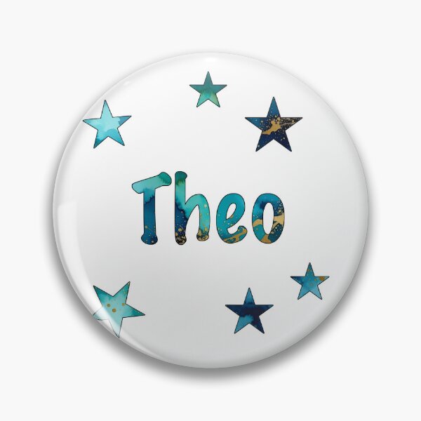 Item preview, Watercolor Name Theo with Stars designed and sold by katifinell.