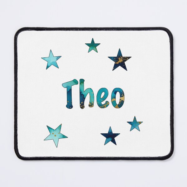 Item preview, Watercolor Name Theo with Stars designed and sold by katifinell.