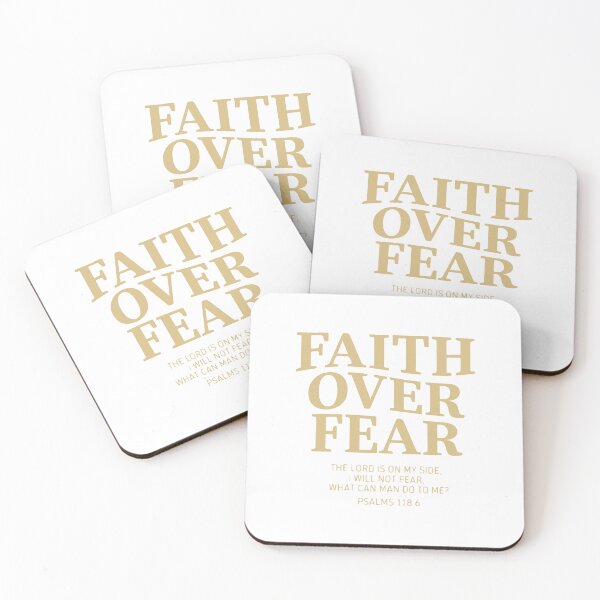 Item preview, Faith Over Fear Psalm 118:6 Christian Bible Verse Inspirational designed and sold by kiralynstration.